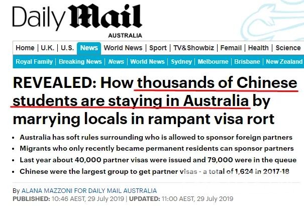 澳洲移民局将提高中国人的配偶签证难度？中国留学生留澳有“捷径”？